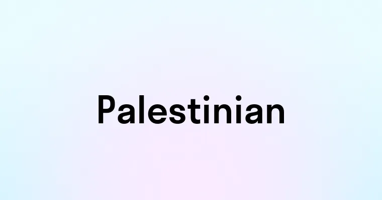 Palestinian