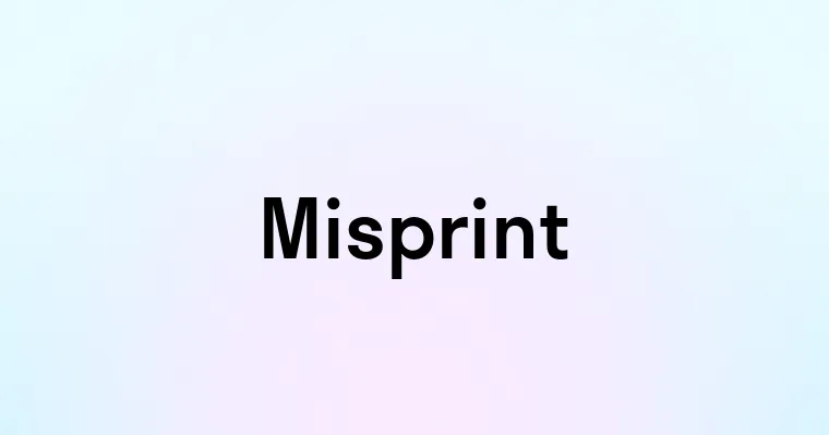 Misprint