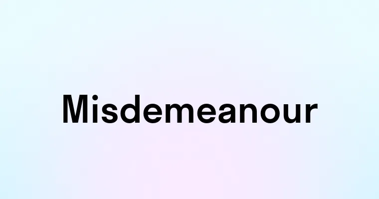 Misdemeanour