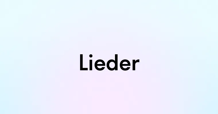 Lieder