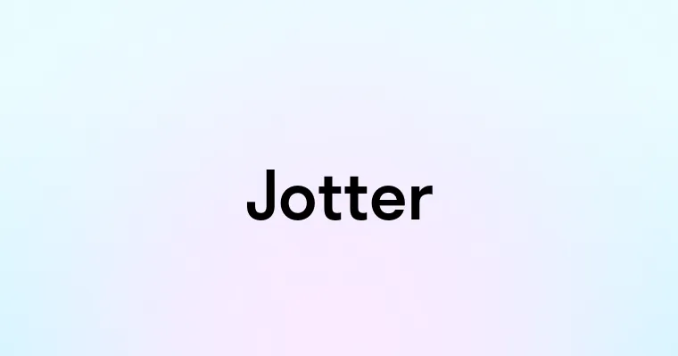 Jotter