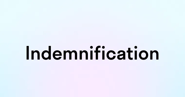 Indemnification