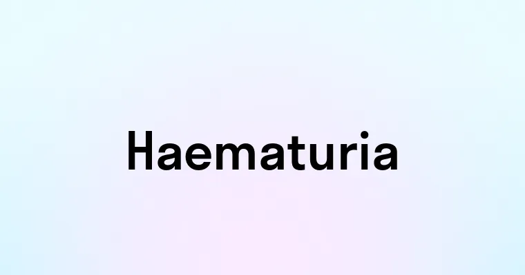 Haematuria