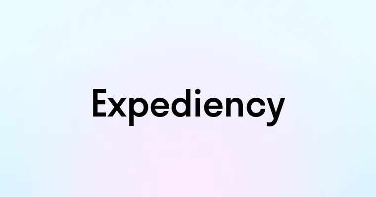 Expediency