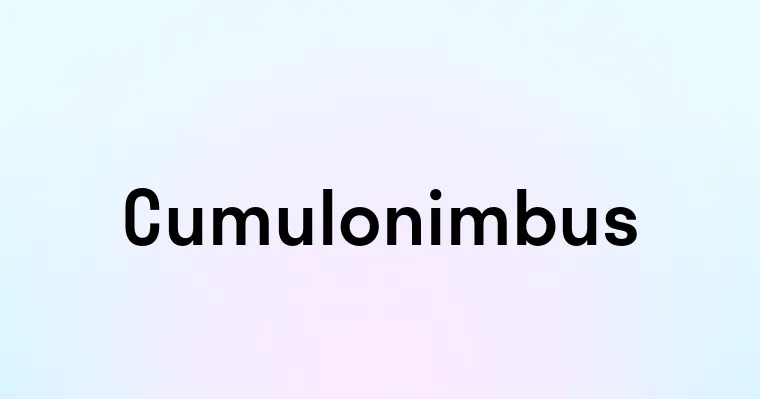 Cumulonimbus