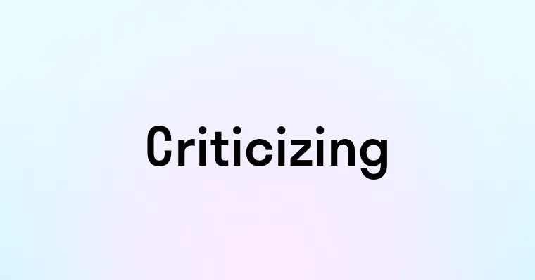 Criticizing