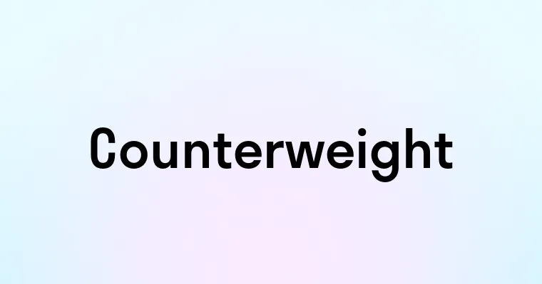 Counterweight