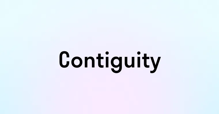 Contiguity