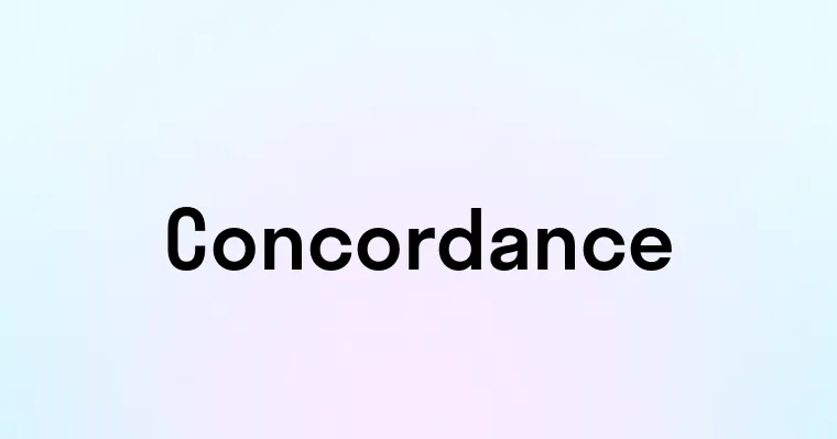 Concordance