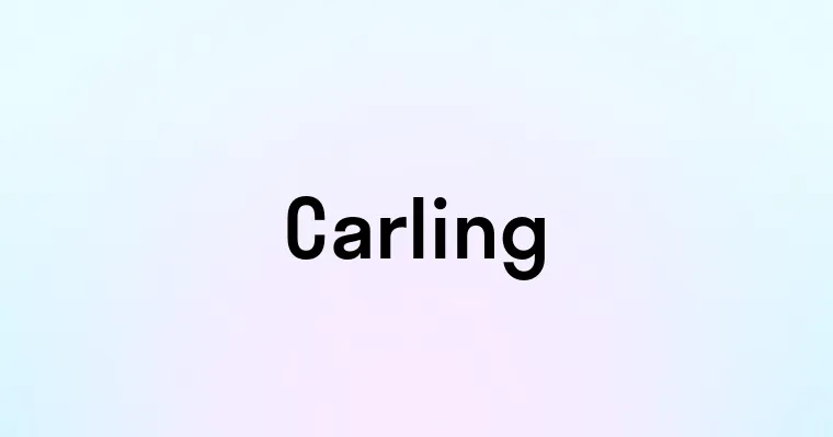 Carling — перевод, транскрипция, произношение и примеры