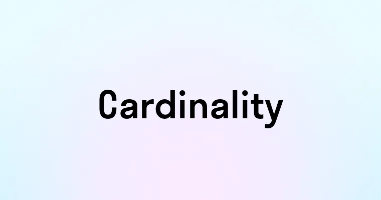 Cardinality