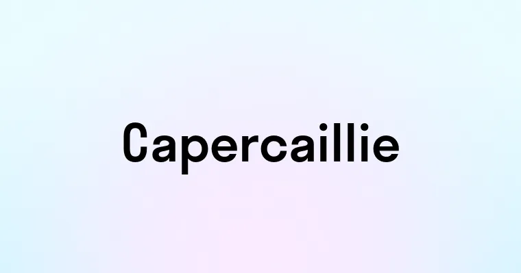 Capercaillie