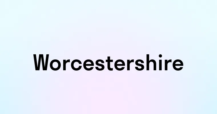 Worcestershire