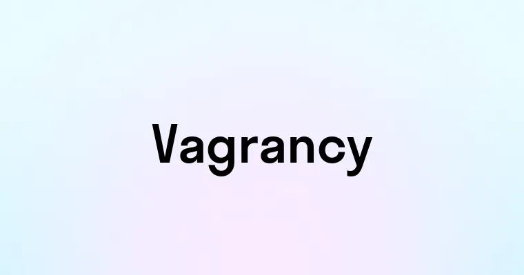 Vagrancy