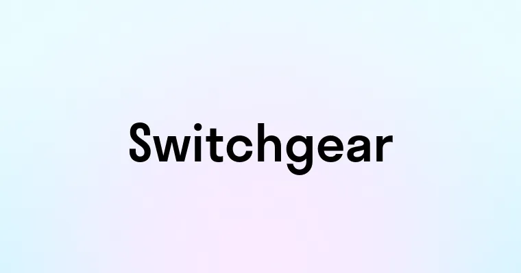 Switchgear