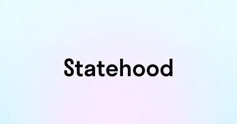 Statehood