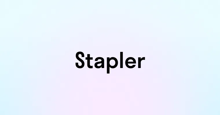 Stapler