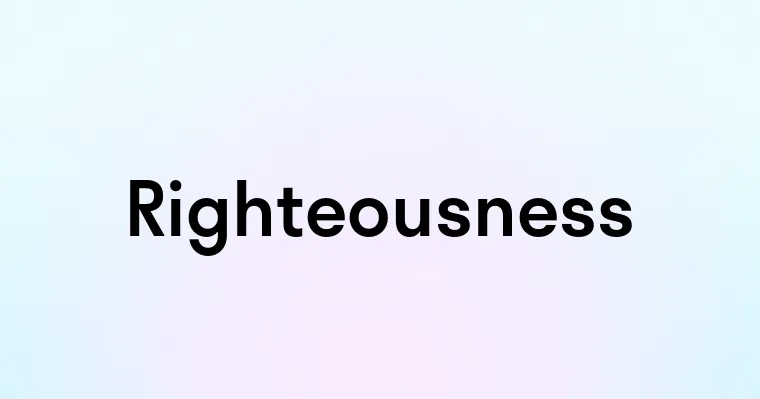 Righteousness