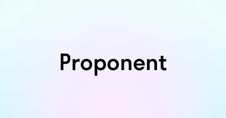 Proponent