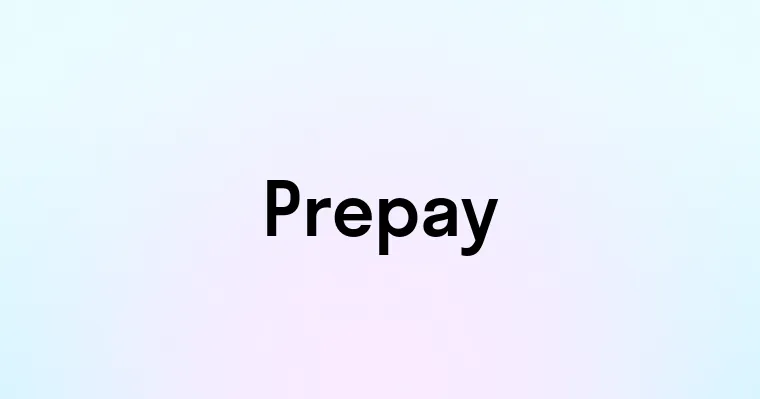 Prepay