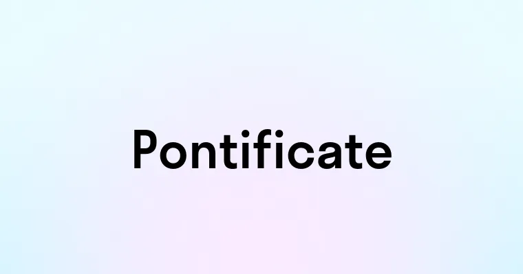 Pontificate