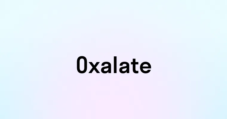 Oxalate