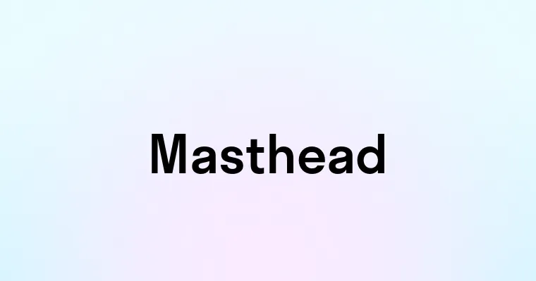 Masthead