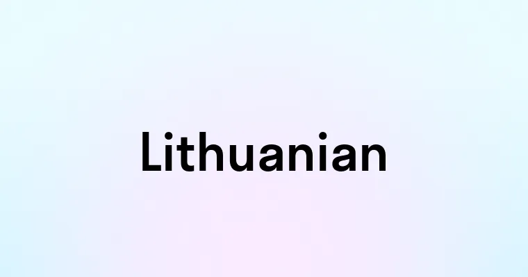 Lithuanian