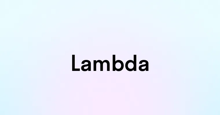 Lambda