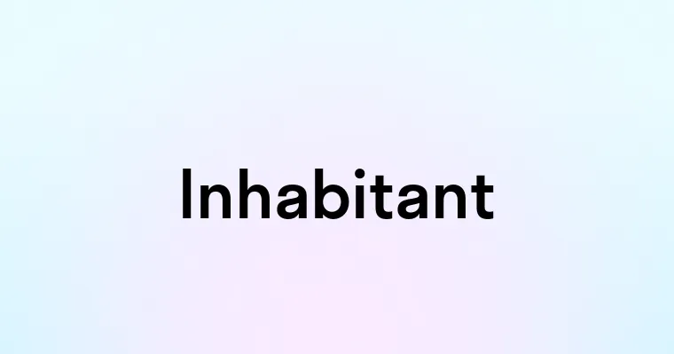 Inhabitant