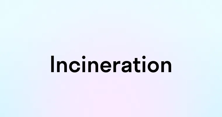 Incineration