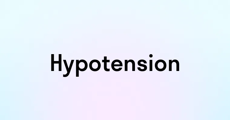 Hypotension