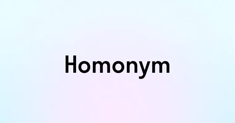 Homonym