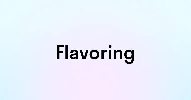 Flavoring