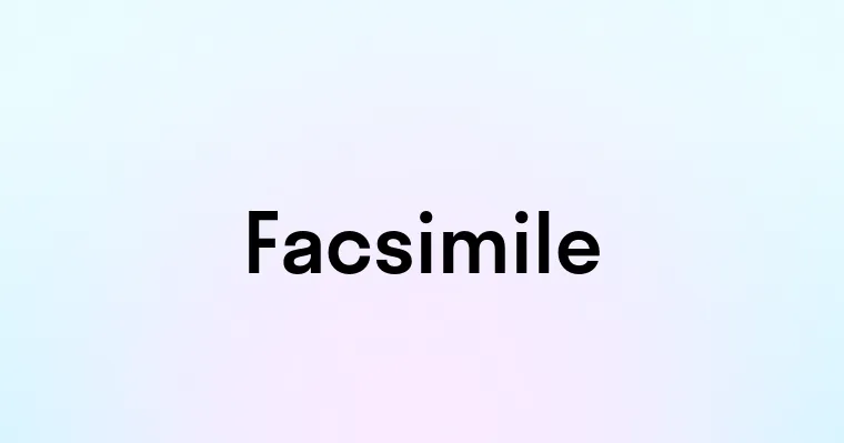 Facsimile