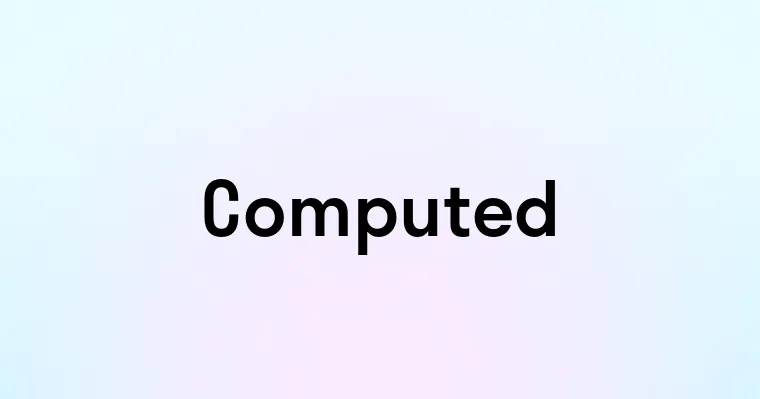 Computed