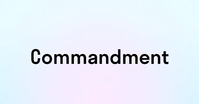 Commandment