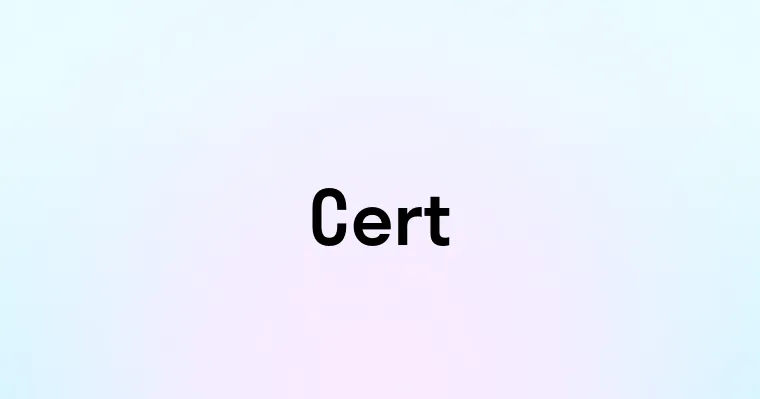 Cert