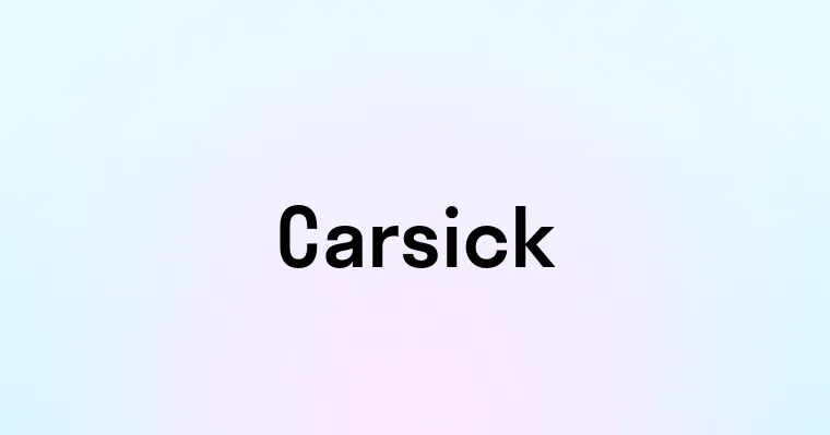 Carsick