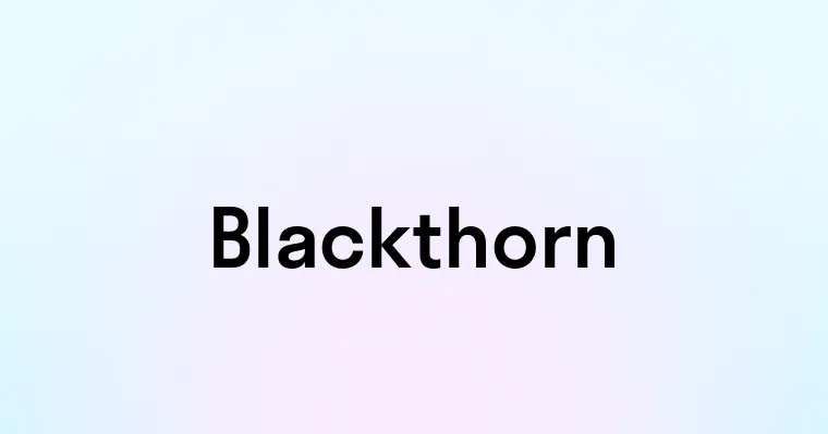 Blackthorn