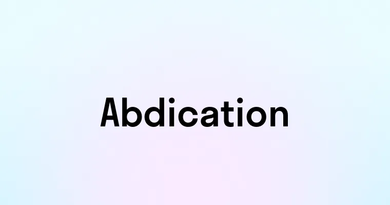 Abdication