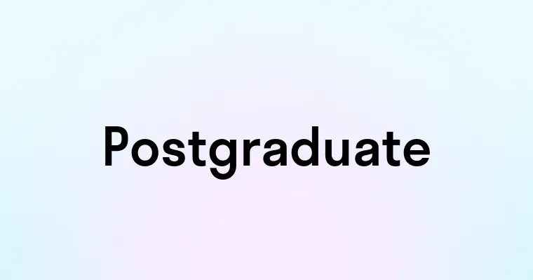 Postgraduate