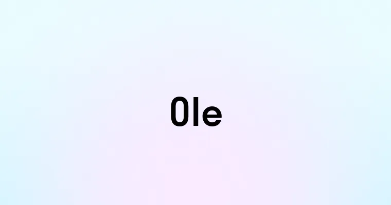 Ole