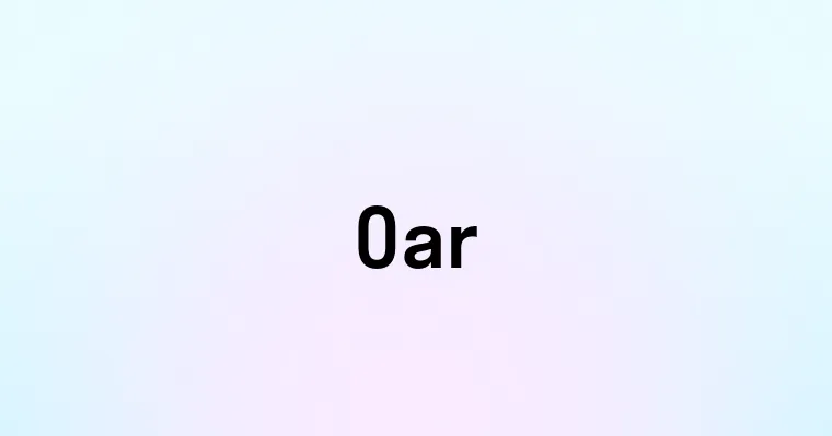 Oar