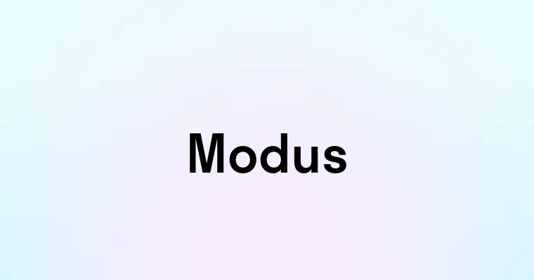 Modus