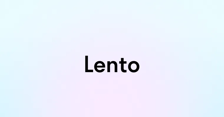 Lento