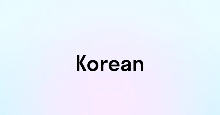 Korean