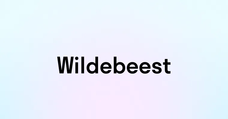 Wildebeest