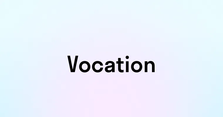 Vocation