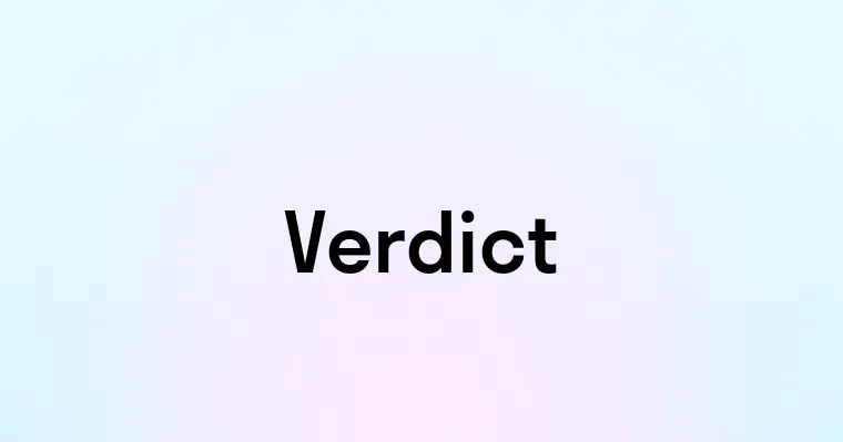 Verdict